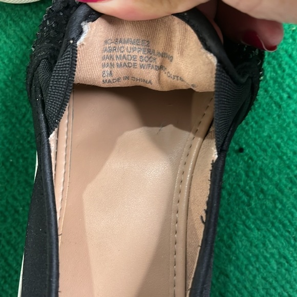 I-N-C Black Studded Slip-On Sneakers size 8 - Picture 6 of 6